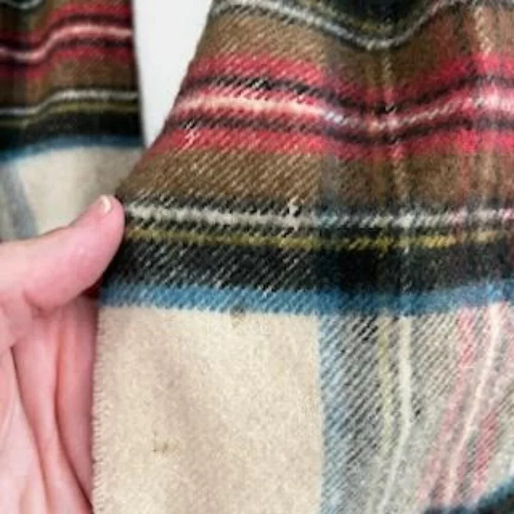 Cashmere Tartan Scarf Dress Stewart by Johnstons of Elgin VTG Quite Luxury $495